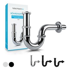 Bächlein Universal Siphon für Waschbecken - Abflussgarnitur Ablauf Röhrensiphon 