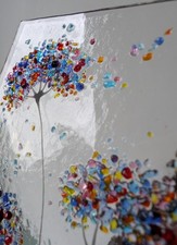 Skurrile Schmelzglas rosa