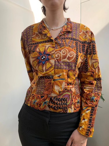 Ecco vintage bluse mit - vintage,