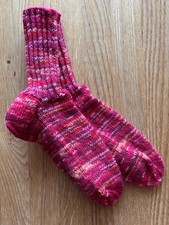 Handgestrickte Socken Gr