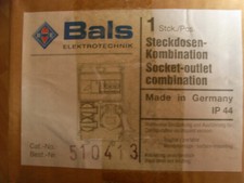 Steckdosen-Kombination Bals ELEKTROTECHNIK 510413  Neu / OVP