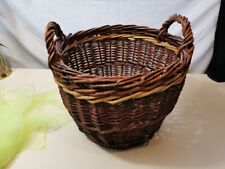 handgeflochtener robuster Korb Weidekorb Ø44cm Wäschekorb