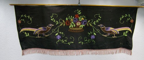 Alter wandbehang mit vogel - alter,