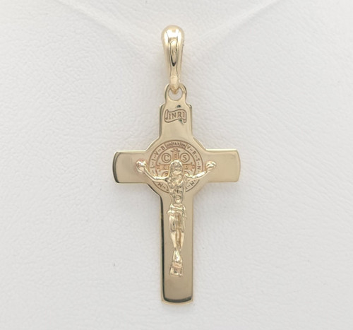 585 gold anhänger kreuz mit - gold,