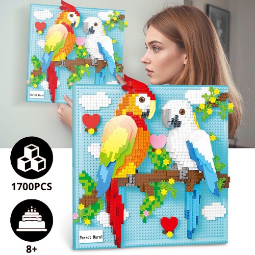 Papagei bausteine bausatz - papagei,