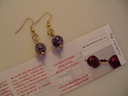 Murano glas ohrringe aus - murano,