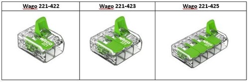Wago dosenklemmen 221 422 - dosenklemmen, 221-422