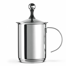 FRABOSK Milchaufschäumer 'Milano' - 6 Tassen - Edelstahl - Induktion