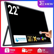 EVICIV 22,0 Zoll 2K Touch Screen QHD Tragbarer Monitore LCD Freistehend Display