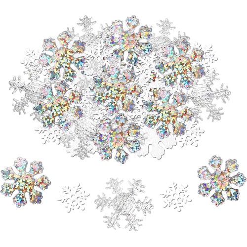 Schneeflocken konfetti weiß - schneeflocken,