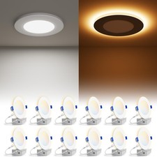 12 Pack 4 Inch 5CCT LED