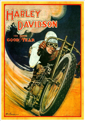 Harley davidson oldtimer - davidson, 1