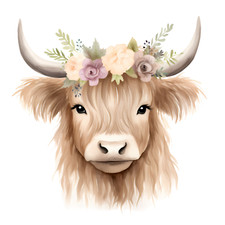 7x baby cow car sticker 9x9 cm