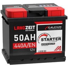 Autobatterie 50ah 12v langzeit - 12v,