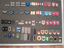 Abzeichen Konvolut 135 Teile (Aufnäher,Schulterklappen,Rangschlaufen)