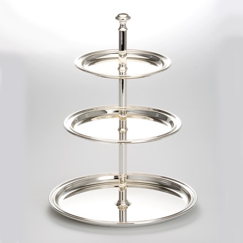 Silber etagere 30cm stöckig - etagere, 3-stöckig