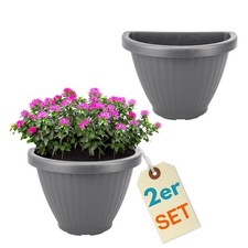 2er Set Blumentopf Wand Blumen