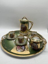 Kaffeeser Glasiertes Porzellan, Haas & Czjzek, Alt Wien Anfang 20. Jh B.20U