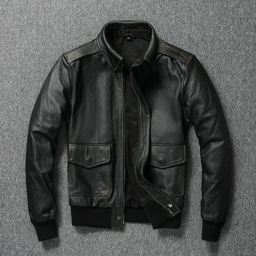 Schwarze bomber lederjacke - bomber,