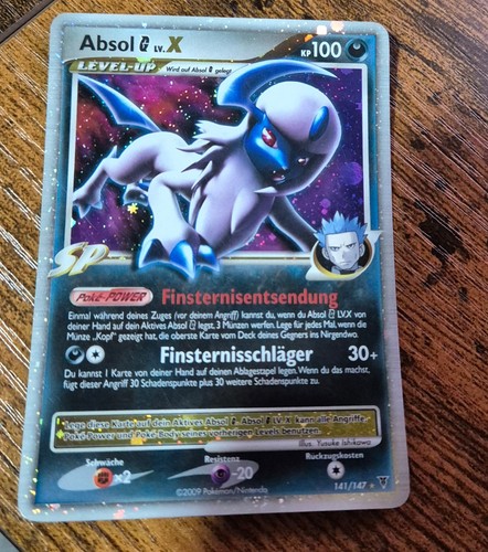 Pokemon karte absol lv x - absol, [g]