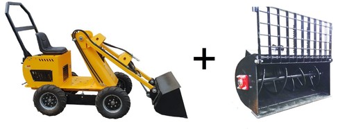 Mini lader mit flachem - mini,