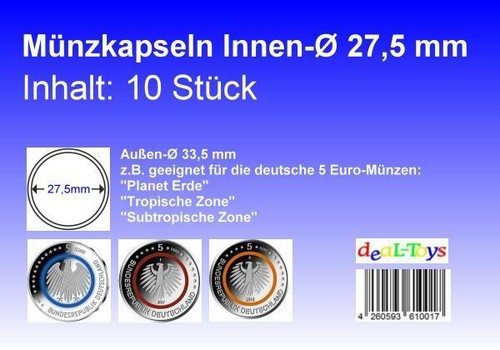 Münzkapseln 5mm 1 - münzkapseln, 1-100er