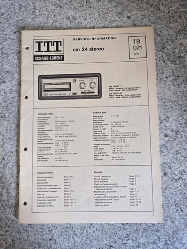Original itt schaub - itt, schaub-lorenz