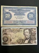 Österreich 2 Schilling 1944 Banknoten 2 Stück  Original #BAN221