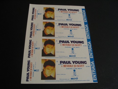 Paul young set tickets - set,