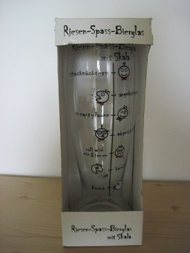 Bierglas riesen spass - riesen-, spass-