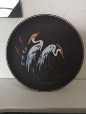 Ruscha Keramik - Wandteller - Sammlerteller - "Reiher" - 50er / 60er Jahre