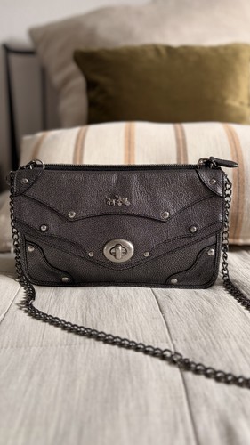 Charcoal grey pebble leather - pebble,