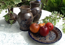 XXL Salzglasur braun blau