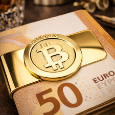 Geldklammer BTC coin Geldclip