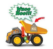 Dickie Toys Volvo Spielzeug Kipplaster mit Gewichtserkennung, Weight Lift Truck,