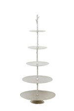 XXL Riesige Boden Etagere 175 cm Höhe vernickelt Silber Hochzeit Präsentation