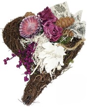 Grabschmuck HERZ mit Foamrosen