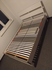  Bett 1,50m x 2,20m Weiß sehr