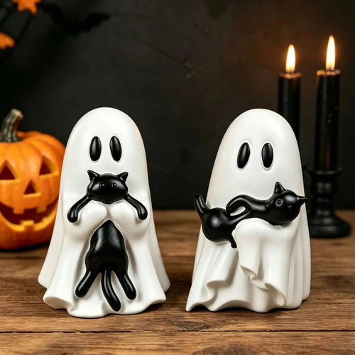 Halloween geist katze figur - geist,