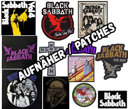 Black sabbath aufnäher - black,