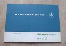 Mercedes Unimog Seilwinde 4000H Bedienungsanleitung