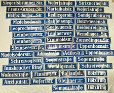 Straßenschilder Emaille Antik 44 Stück Emailleschilder Email Alt Platz Ring Str.