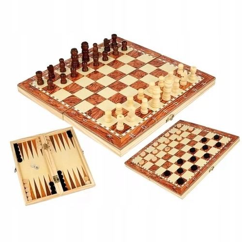 Schach und dame set - schach-, holz