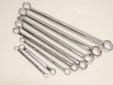 8x ,  Belzer  Polynova/ Polygon Doppelringschlüssel  verchromt Zoll 15/16 - 3/8