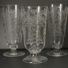 3x Historismus Wasserglas Lobmeyr Wien um 1880 Kaiser Maximilian TS54