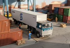 Wiking Scania 110 40ft Container-Sattelzug Seatrain 1973-74 neuwertig