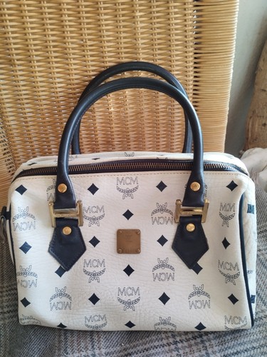 Mcm boston bag vintage - vintage, weiss