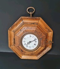 Vintage Wanduhr Holz Im Antik-Stil - Italien - Kienzle Batterie- Retro - Design