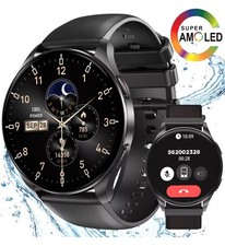 Bluetooth Smartwatch AI-Sprachassist Herren Armband Herzfrequenz Pulsuhr Fitness