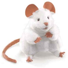 Weiße Maus Folkmanis